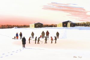 Allen Sapp: KIDS PLAYING HOCKEY