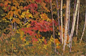 Herbert Otto Sellin: BIRCHES, ALGONQUIN PARK, ONTARIO