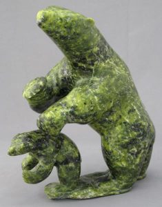 Unidentified Inuit Artist: POLAR BEAR AND CUB