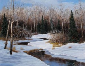 Ed Kornachuk: SNOWY HILLSIDE