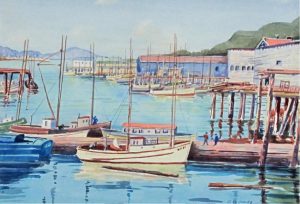 Gilbert Owen (G.O.) Jones: HARBOUR SCENE