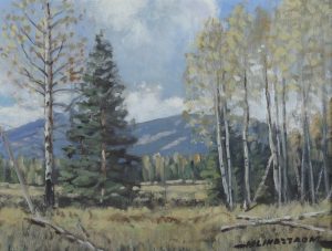 Matt Lindstrom: AUTUMN LANDSCAPE, MOUNTAINS AND TREES
