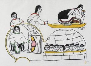 Janet Kigusiuq: QIVIUQ SPITS ON THE EVIL WOMAN