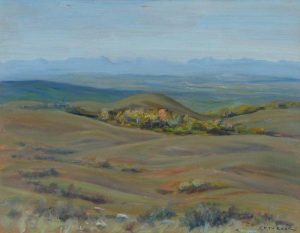 John Davenall Turner: HAZY DAY, NORTH OF CALGARY