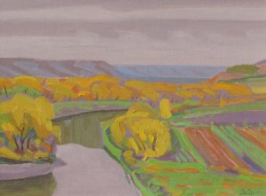 Illingworth Holey Kerr: QU’APPELLE RIVER, RAINY DAY, CRAVEN, SASK.