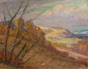 James Henderson: HILLSIDE WITH TREES, QU’APPELLE WINTER