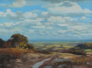 Duncan Mackinnon Crockford: VIEW FROM THE NEUTRAL HILLS, NORTH OF CONSORT, ALBERTA
