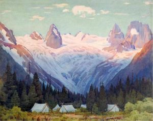Unidentified Artist: CAMP IN THE MOUNTAINS