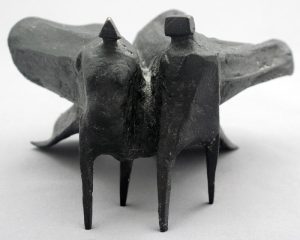 Lynn Chadwick: PAIR OF CLOAKED FIGURES, MINIATURE