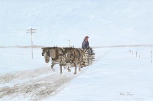 Allen Sapp: HAULING WOOD TO TOWN
