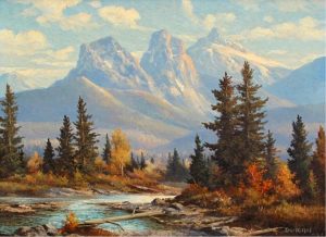 Duncan Mackinnon Crockford: THREE SISTERS, CANMORE