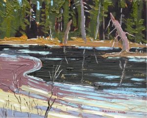 Arthur George Lloy: STILLWATER WITH MELTING ICE