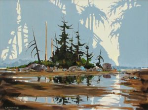 Allan Dunfield: TIDE’S CALM (VANCOUVER ISLAND IN THE MORNING’S MISTY LIGHT NEAR TOFINO)