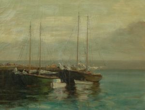 Paul Barnard Earle: SAILBOATS IN THE HARBOUR