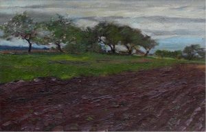 Elizabeth Annie McGillivray Knowles: SPRING BLOSSOMS AND TILLED SOIL