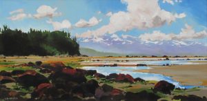Allan Dunfield: ROCKS AND ALGAE (FROM JUDGES ROW, QUALICUM BEACH)