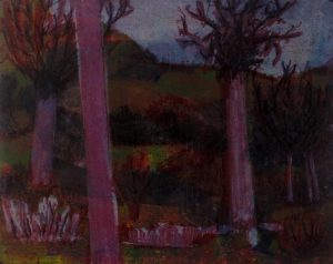 John Harold Thomas Snow: LANDSCAPE, RED TREES