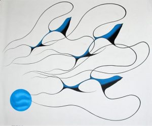Isaac Bignell: BLUE SWALLOWS IN FLIGHT