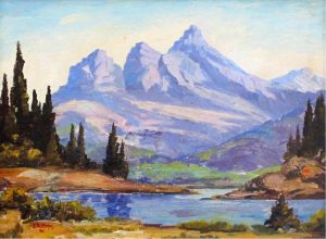 Ernest (E.R.) Lamm: THREE SISTERS AND BOW RIVER