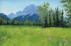 Robert E. Wood: PILOT MTN FROM HILLSIDE MEADOWS
