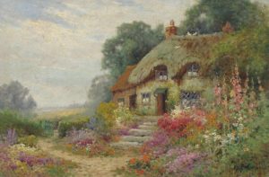 Alfred (Fontville) de Breanski Jr.: A WAYSIDE COTTAGE, DORSET