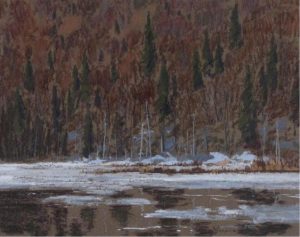 Horace Champagne: ICE PATCHES ON DUCK LAKE
