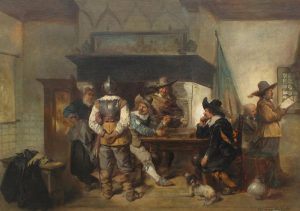 Herman Frederik Carel ten Kate: INTERIOR SCENE AT AN INN
