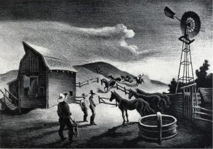 Thomas Hart Benton: THE CORRAL