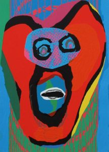 Karel Appel: from the BEDIZED PUDDING CANADIAN SUITE (PERSONAGE IN RED)
