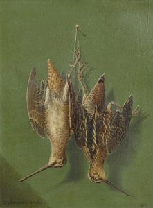 Edward Scrope Shrapnel: STILL LIFE, SNIPES  |  STILL LIFE, PARTRIDGES