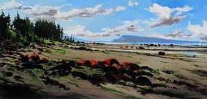 Allan Dunfield: BEHIND THE TIDE (TOWARD DENMAN ISLAND)
