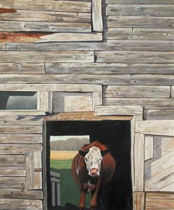 Robert Theodore Kost: COW IN BARN