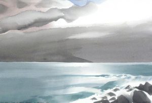 Norman Anthony (Toni) Onley: SUN RISE, JUAN DE FUCA STRAIT