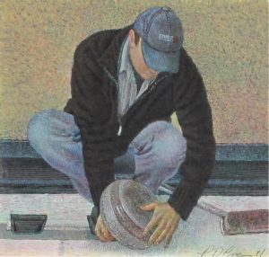 Patrick Douglass Cox: THE SKIP #1  (colour study)