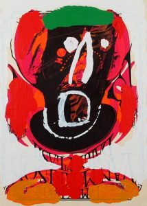 Karel Appel: from the BEDIZED PUDDING CANADIAN SUITE (PERSONAGE IN BLACK)