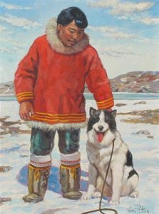 Nori Peter: ASAYUK AND HIS DOG; N.W.T.