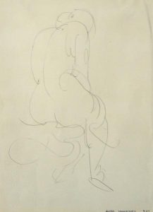 Henry George Glyde: SEATED NUDE (double-sided)