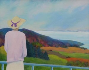 Claudette Castonguay: WOMAN OVERLOOKING A LAKE