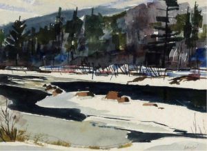 Charles Anthony Francis Law: WINTER ICE, LA HAVE RIVER