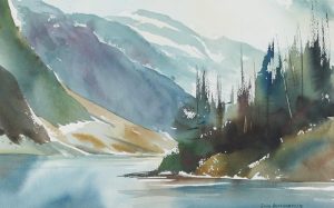 John Herreilers: MOUNTAIN AND RIVER LANDSCAPE