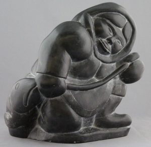 Unidentified Inuit Artist: INUK WITH FISH