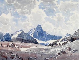 Alfred Crocker Leighton: ABOVE MOUNT TEMPLE, BANFF NATIONAL PARK