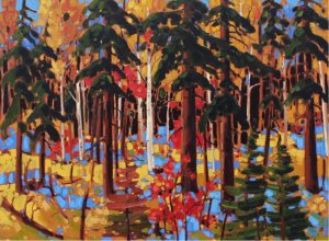 Rod Charlesworth: WARM AUTUMN SHADOWS, LAURENTIAN WOODS