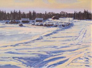 William (Bill) Duma: WINTER FARM SCENE
