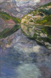 Dorothy Chisholm: TWILIGHT, LAKE LOUISE, ALBERTA