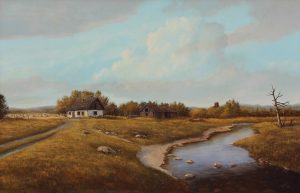 Milton Achtimichuk: FARM SCENE, HAYING SEASON