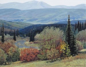 Gilbert A. Flodberg: HIGH COUNTRY LIGHT, PORCUPINE HILLS WEST OF CLARESHOLM
