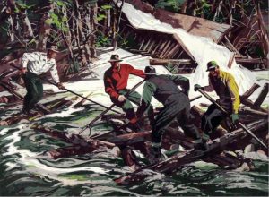 Joseph Sydney Hallam: LOG DRIVING