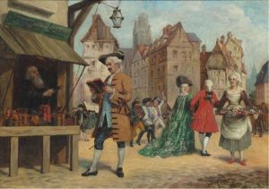 Sigmond (Zygmunt) Sokolowski: PARISIAN STREET SCENE