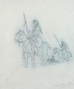 Gerald T. Tailfeathers: MOUNTED RIDERS  |  DANCER